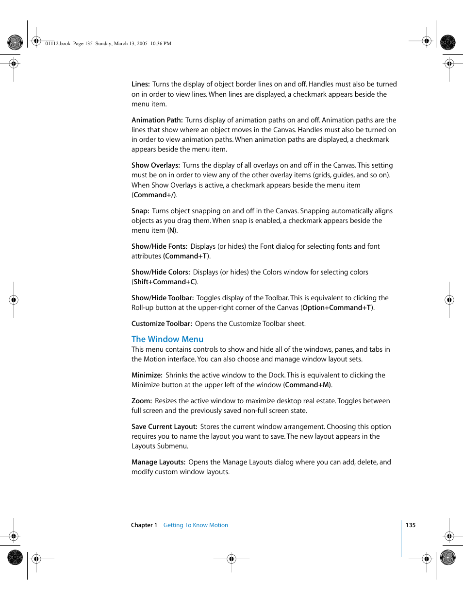 The window menu | Apple Motion 2 User Manual | Page 135 / 999