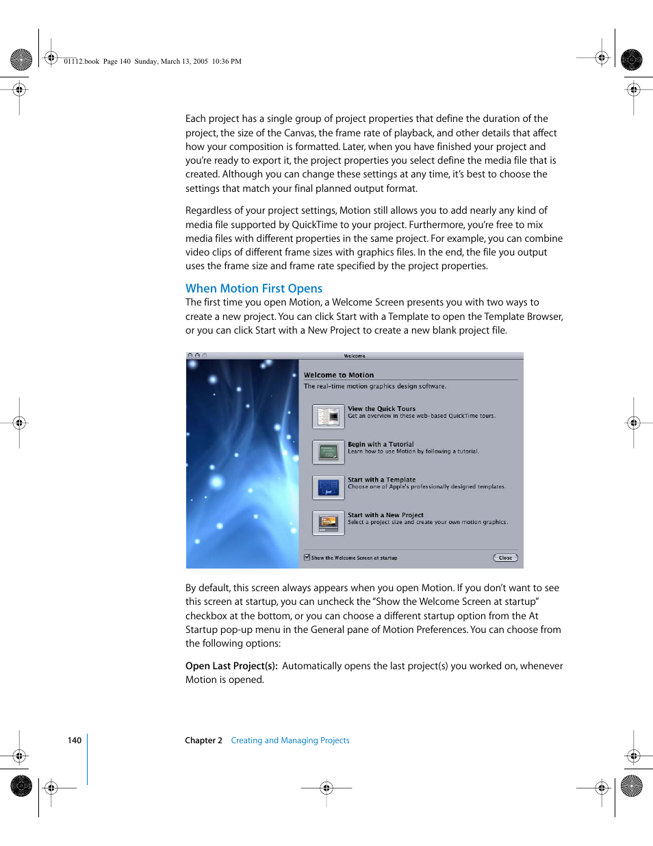 When motion first opens | Apple Motion 2 User Manual | Page 140 / 999