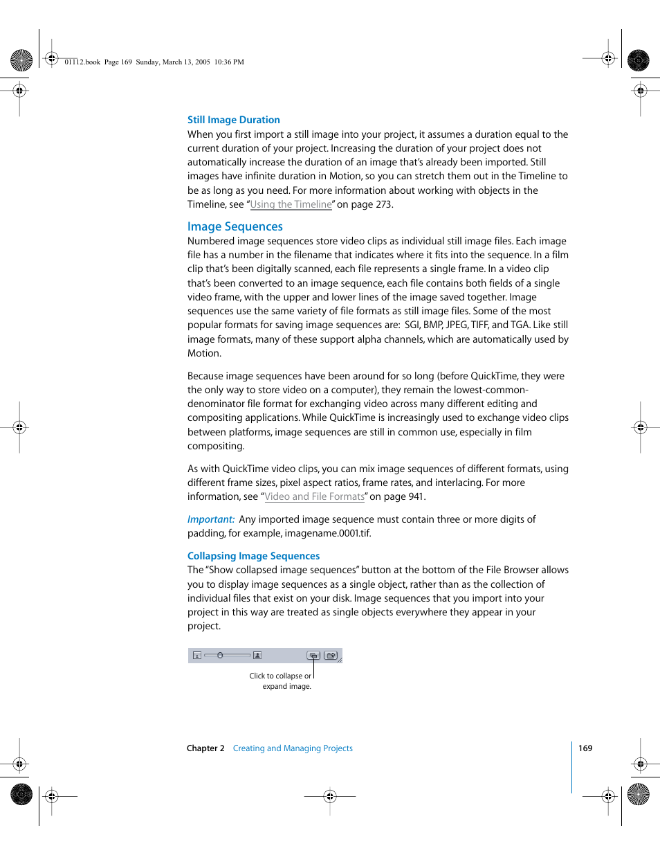 Image sequences | Apple Motion 2 User Manual | Page 169 / 999