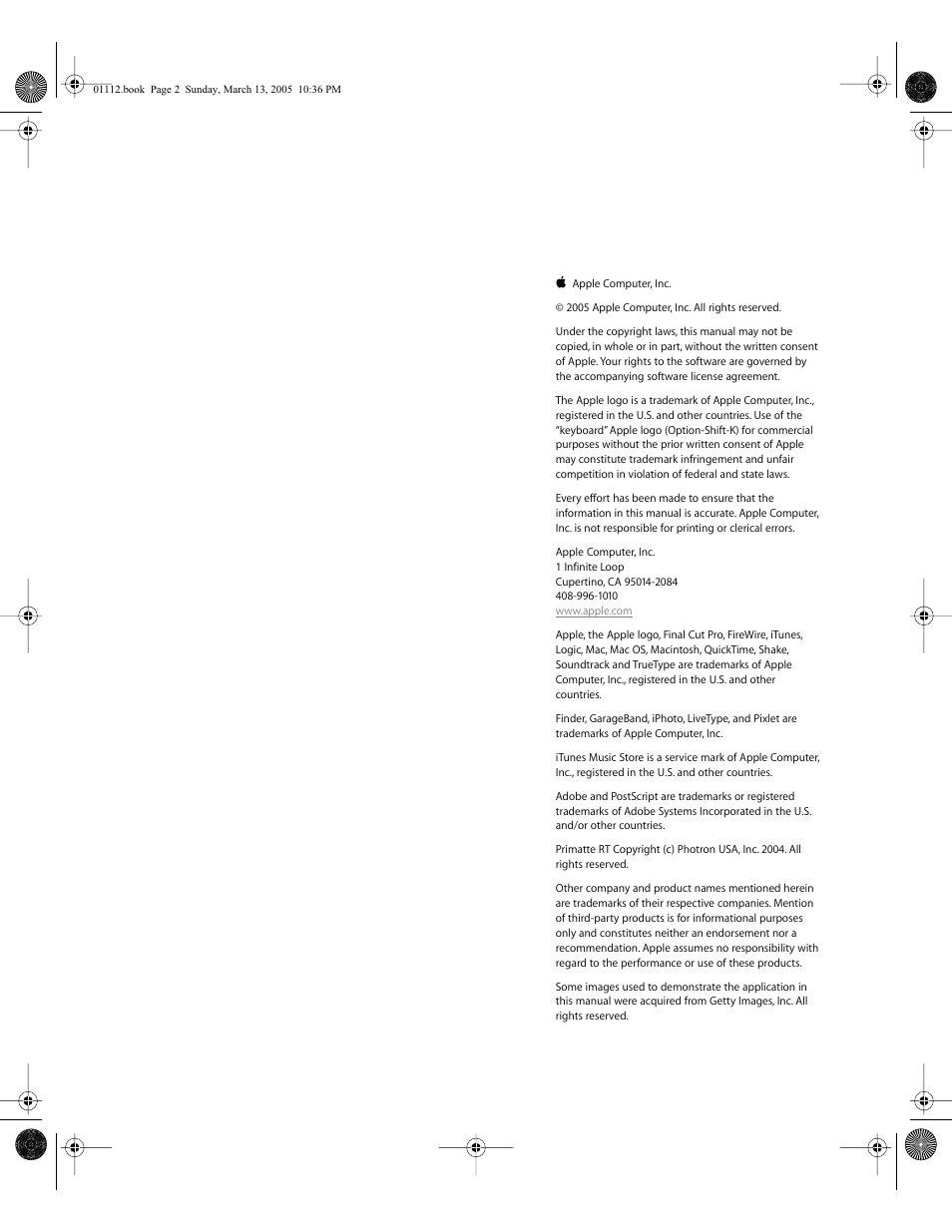 Apple Motion 2 User Manual | Page 2 / 999