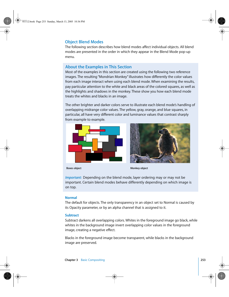Object blend modes, About the examples in this section | Apple Motion 2 User Manual | Page 253 / 999