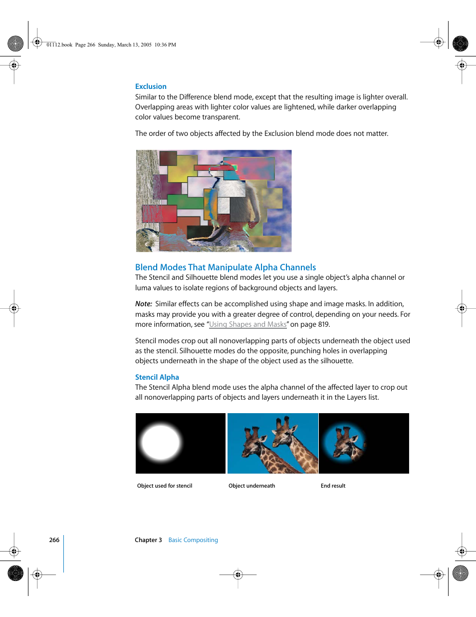 Blend modes that manipulate alpha channels, Blend modes that, Manipulate alpha channels | Apple Motion 2 User Manual | Page 266 / 999