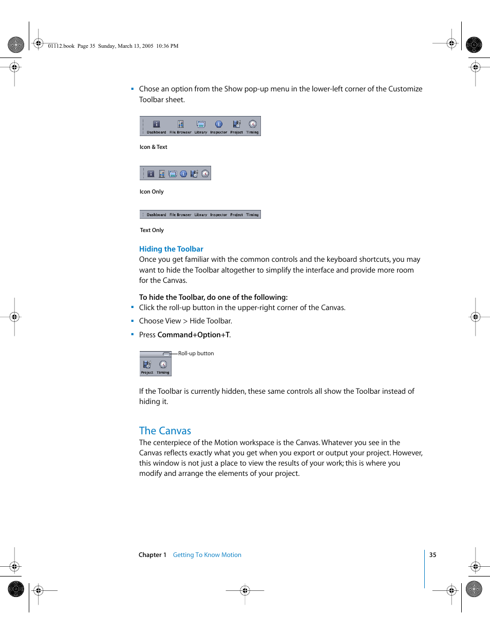 The canvas | Apple Motion 2 User Manual | Page 35 / 999