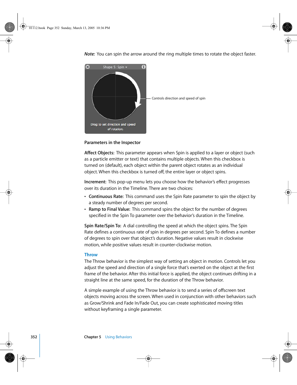 Throw | Apple Motion 2 User Manual | Page 352 / 999