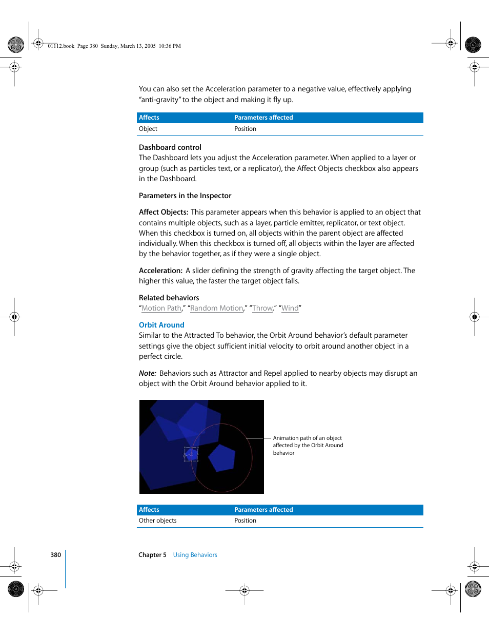 Orbit around | Apple Motion 2 User Manual | Page 380 / 999