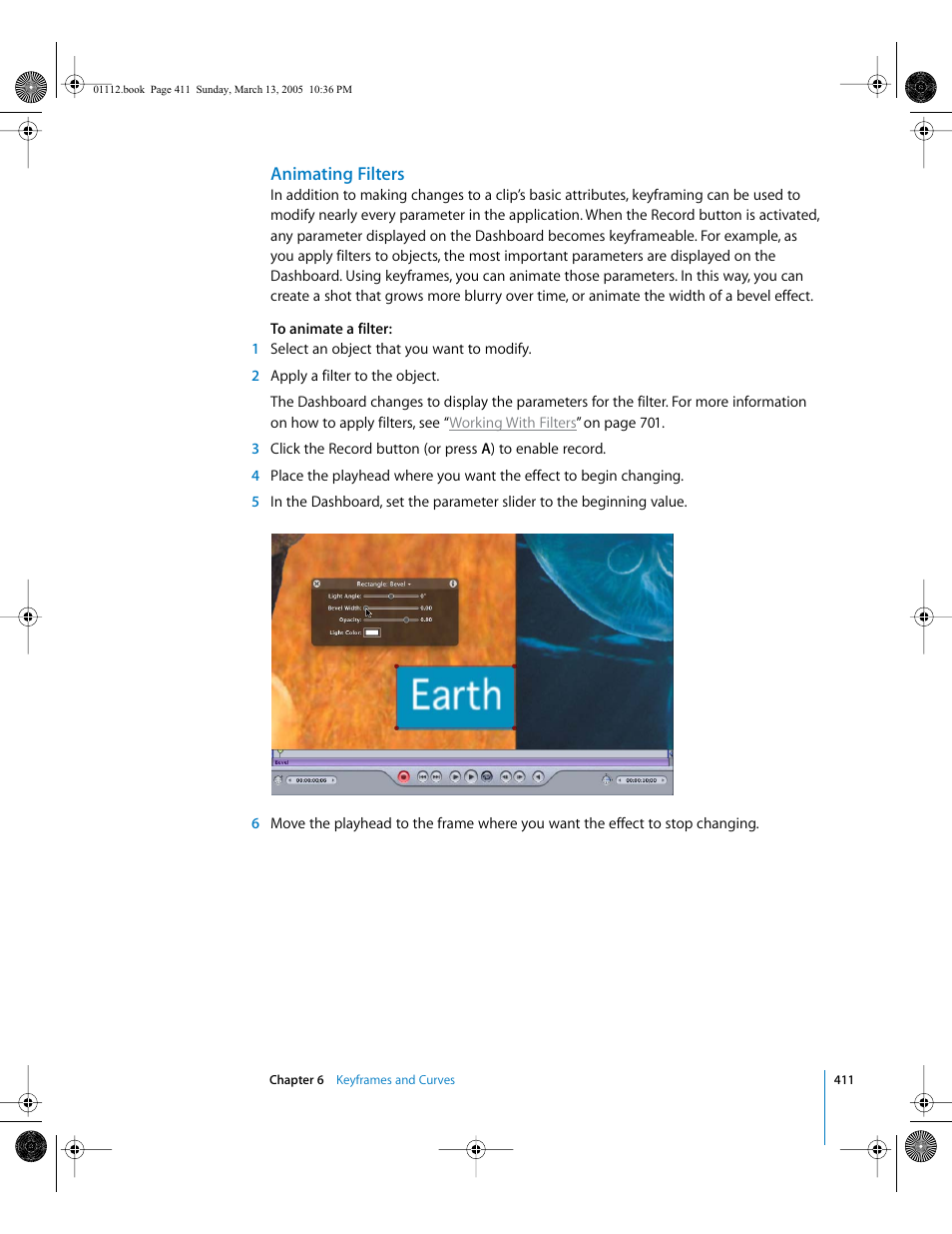 Animating filters | Apple Motion 2 User Manual | Page 411 / 999