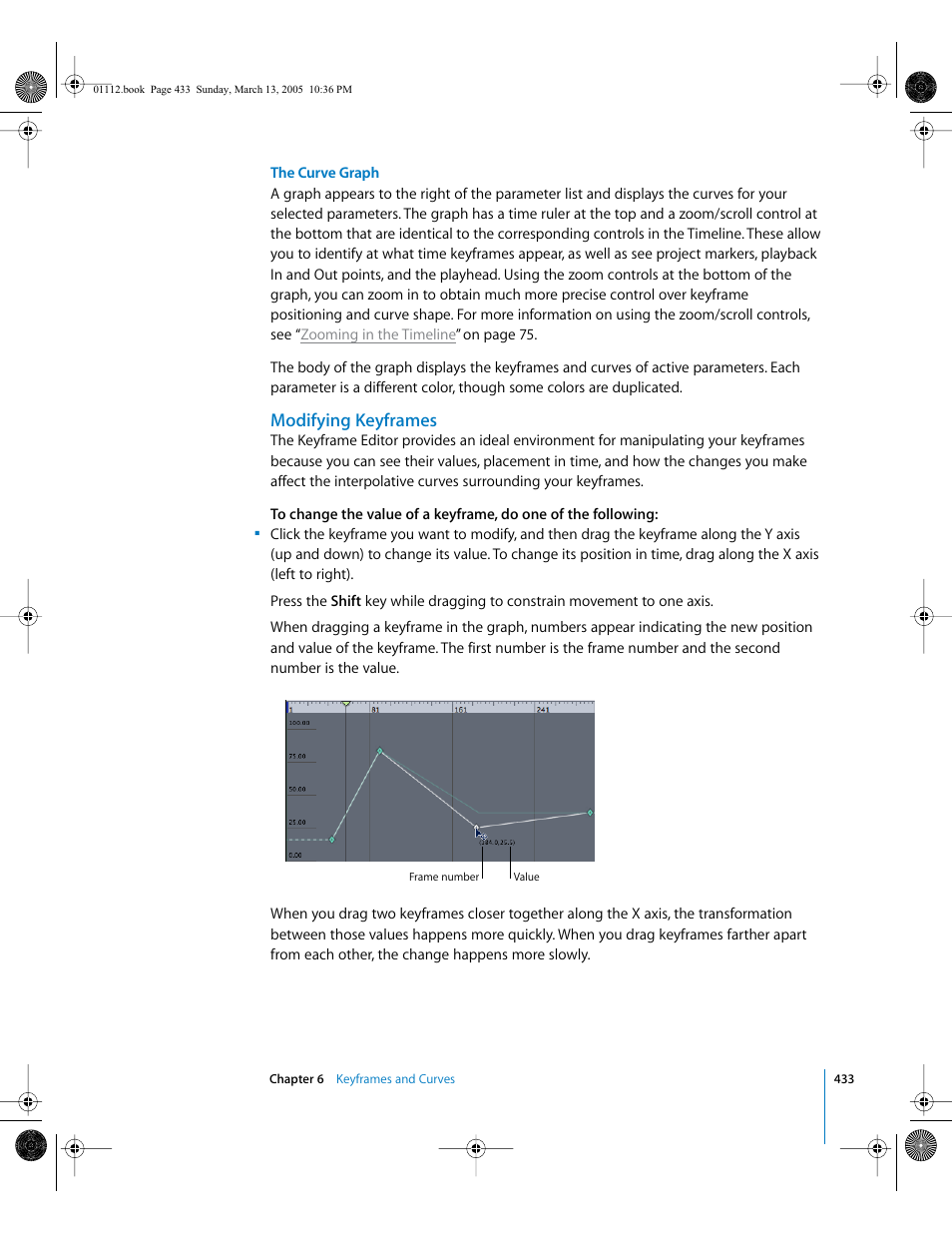 Modifying keyframes | Apple Motion 2 User Manual | Page 433 / 999