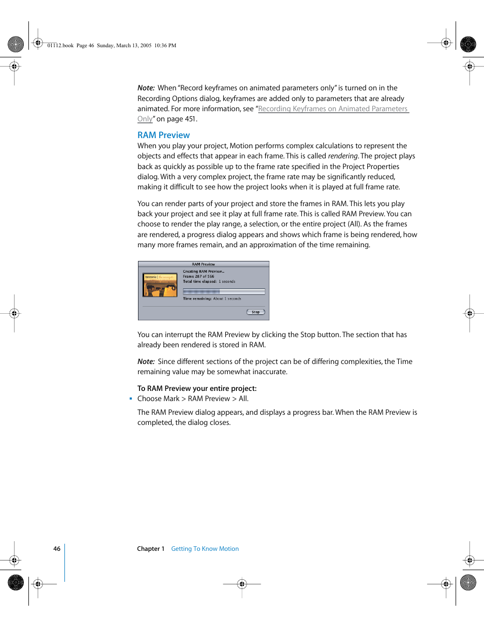 Ram preview | Apple Motion 2 User Manual | Page 46 / 999