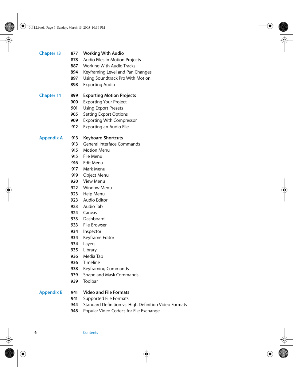 Apple Motion 2 User Manual | Page 6 / 999