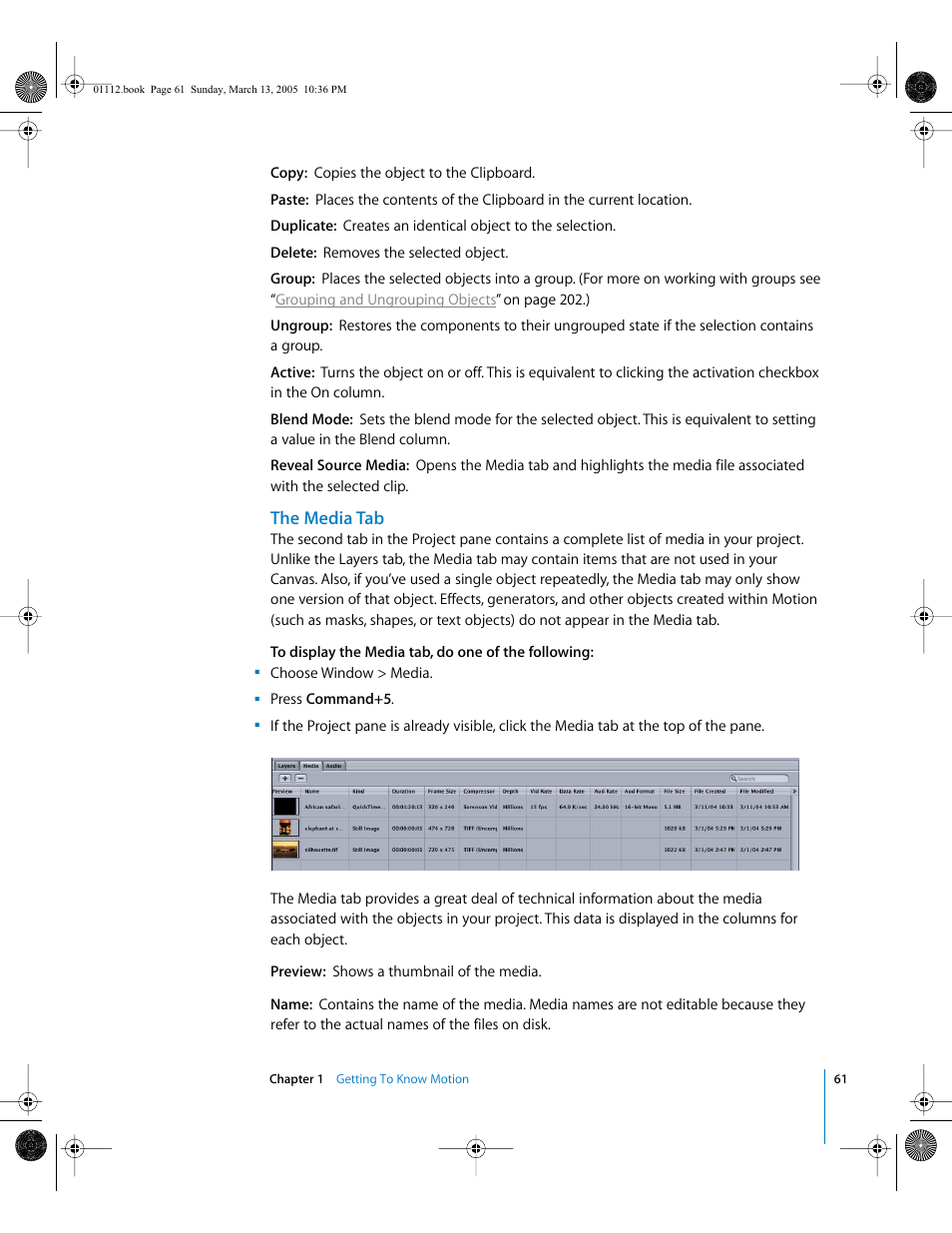 The media tab | Apple Motion 2 User Manual | Page 61 / 999