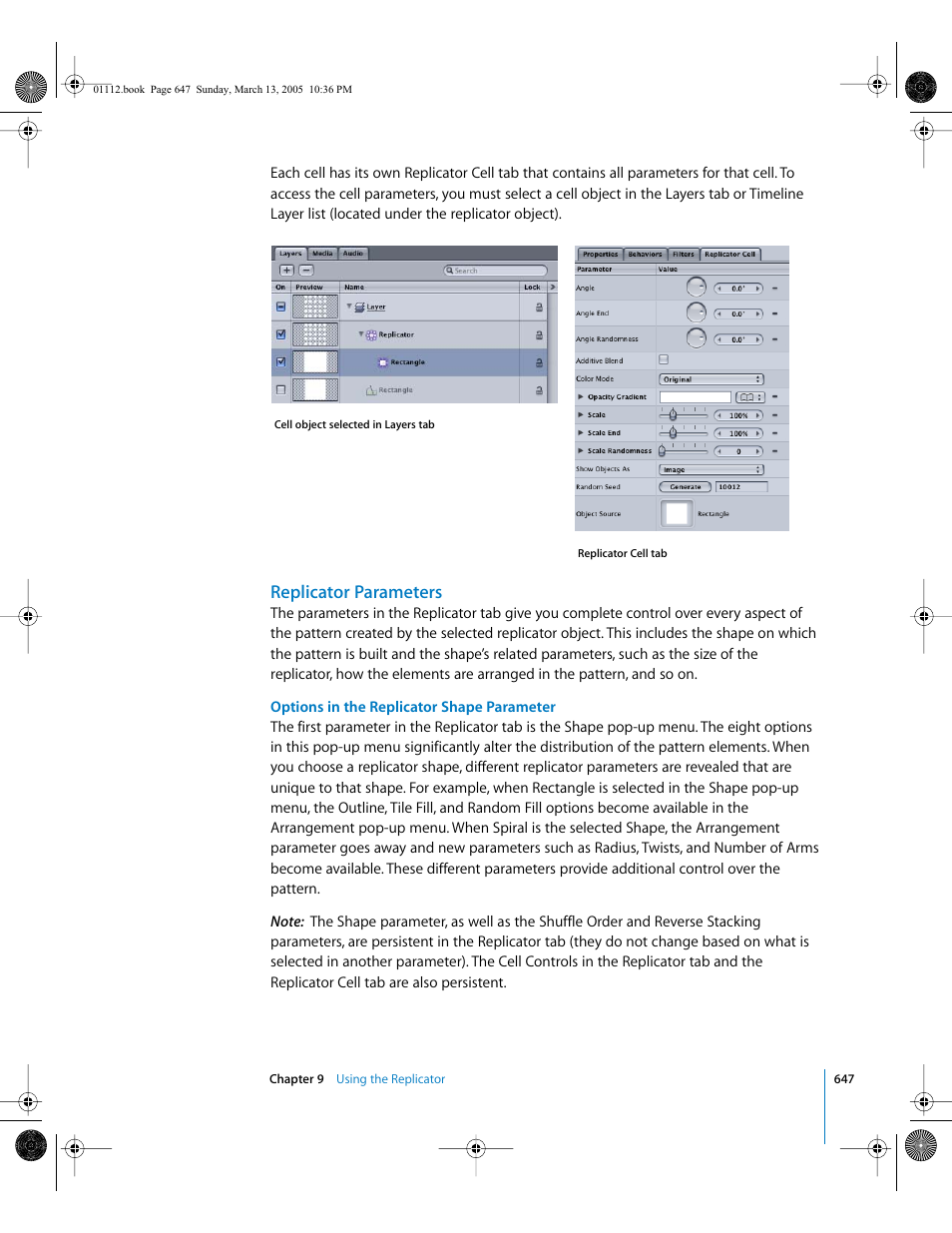 Replicator parameters | Apple Motion 2 User Manual | Page 647 / 999