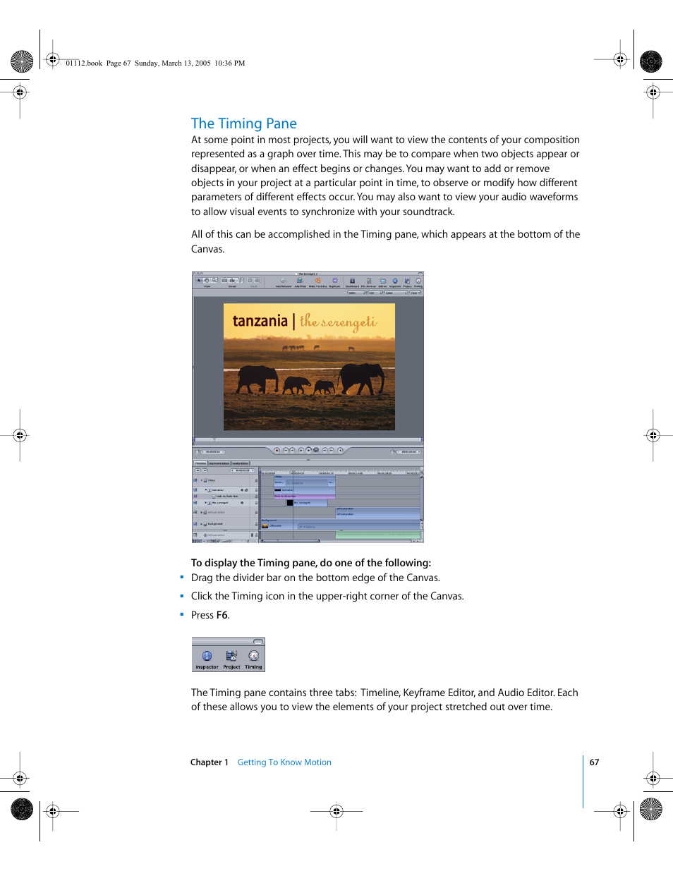 The timing pane | Apple Motion 2 User Manual | Page 67 / 999