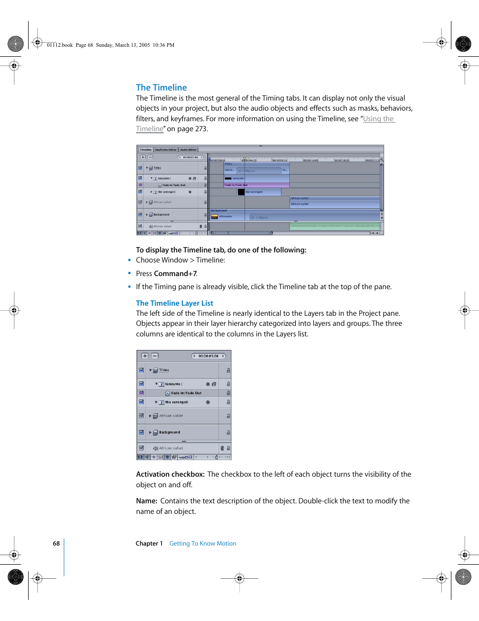 The timeline | Apple Motion 2 User Manual | Page 68 / 999