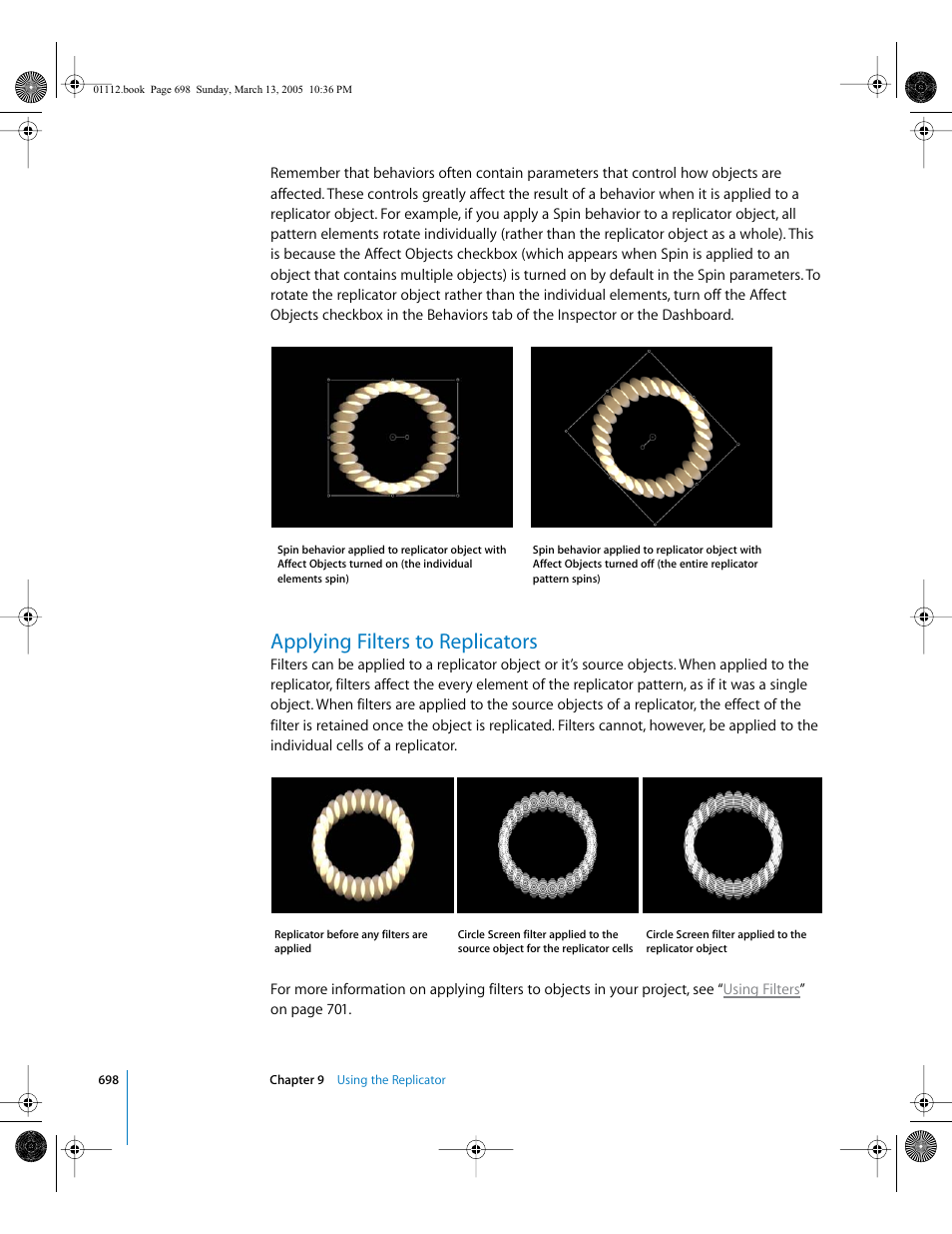 Applying filters to replicators | Apple Motion 2 User Manual | Page 698 / 999