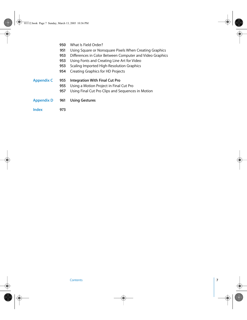 Apple Motion 2 User Manual | Page 7 / 999
