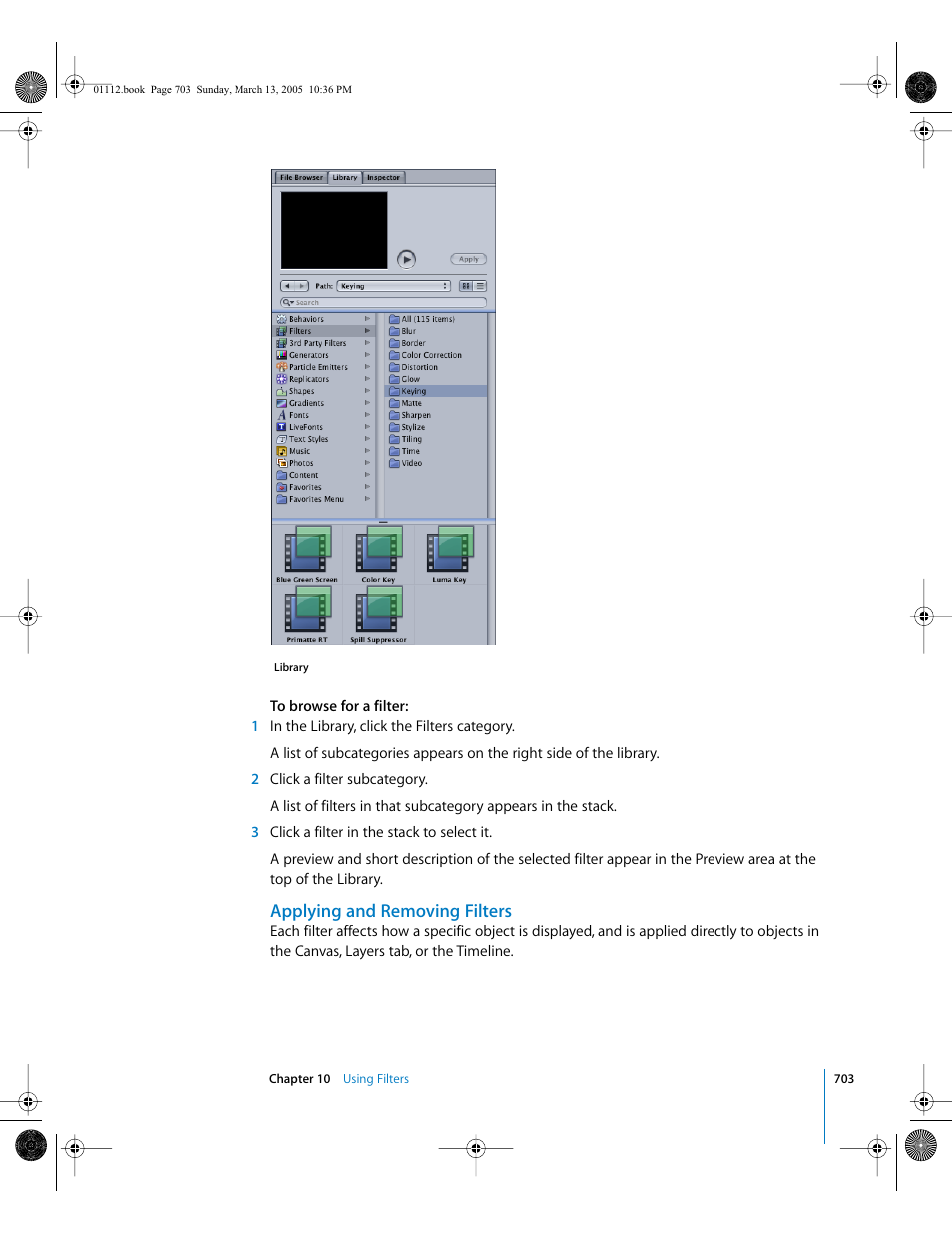 Applying and removing filters | Apple Motion 2 User Manual | Page 703 / 999