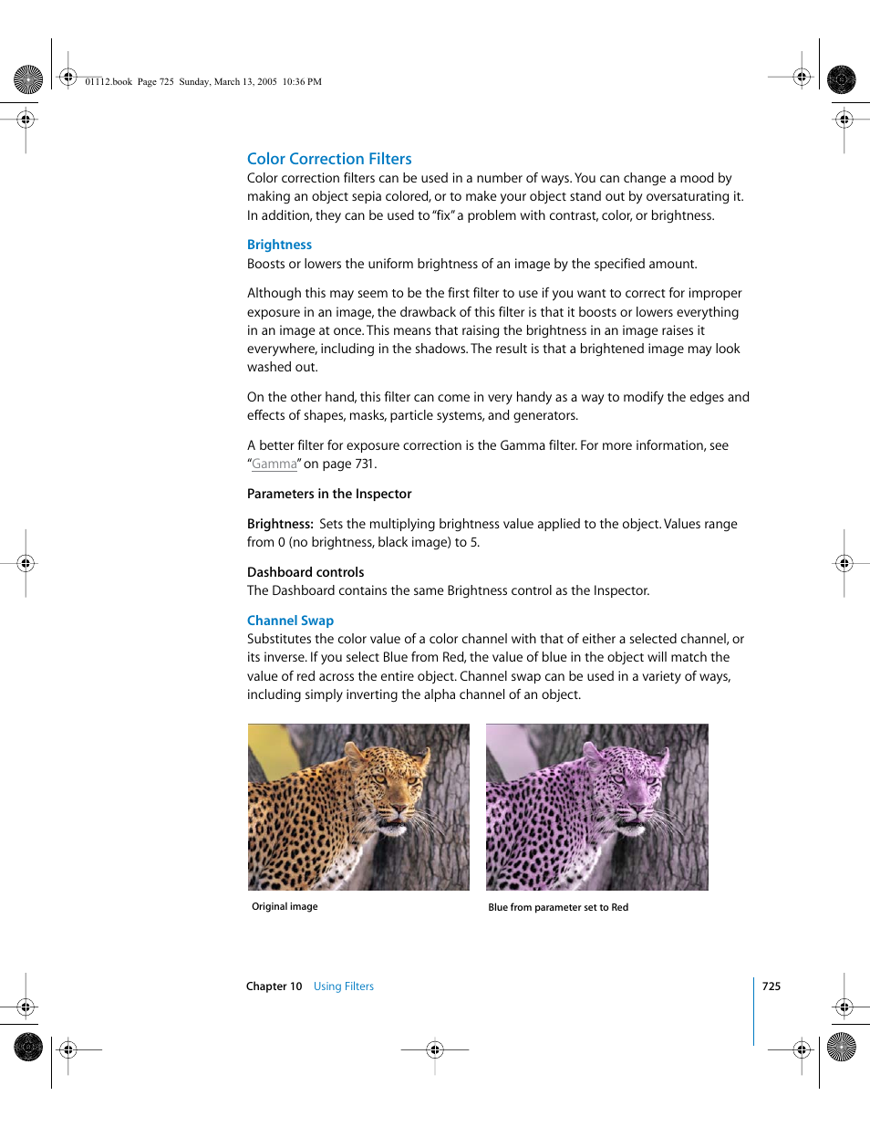 Color correction filters | Apple Motion 2 User Manual | Page 725 / 999