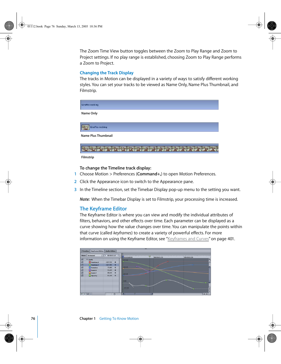 The keyframe editor | Apple Motion 2 User Manual | Page 76 / 999