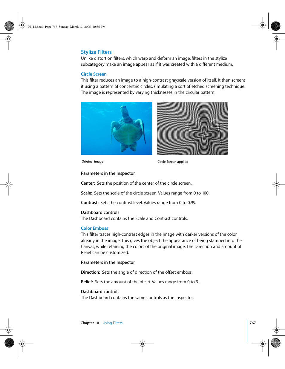 Stylize filters | Apple Motion 2 User Manual | Page 767 / 999