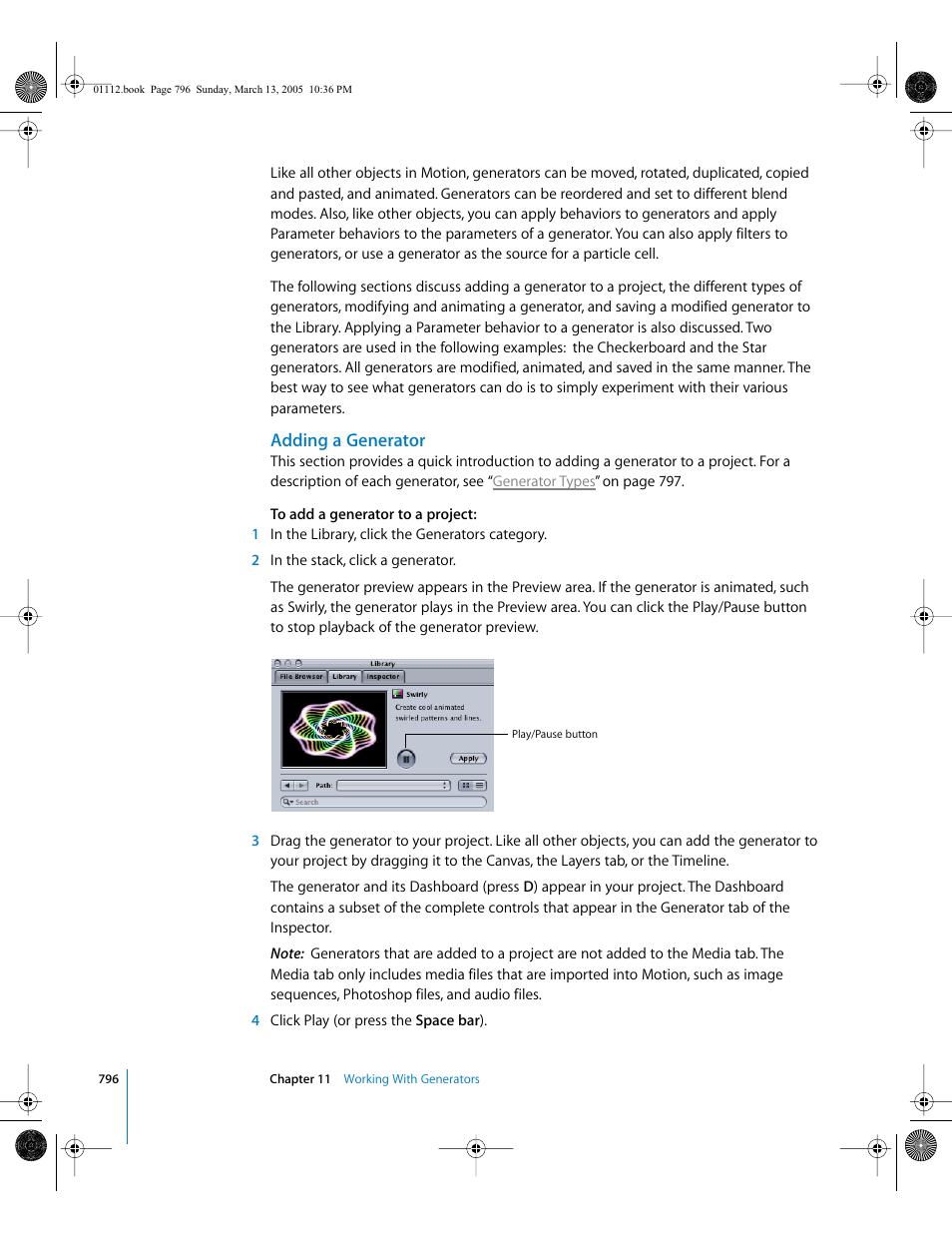 Adding a generator | Apple Motion 2 User Manual | Page 796 / 999