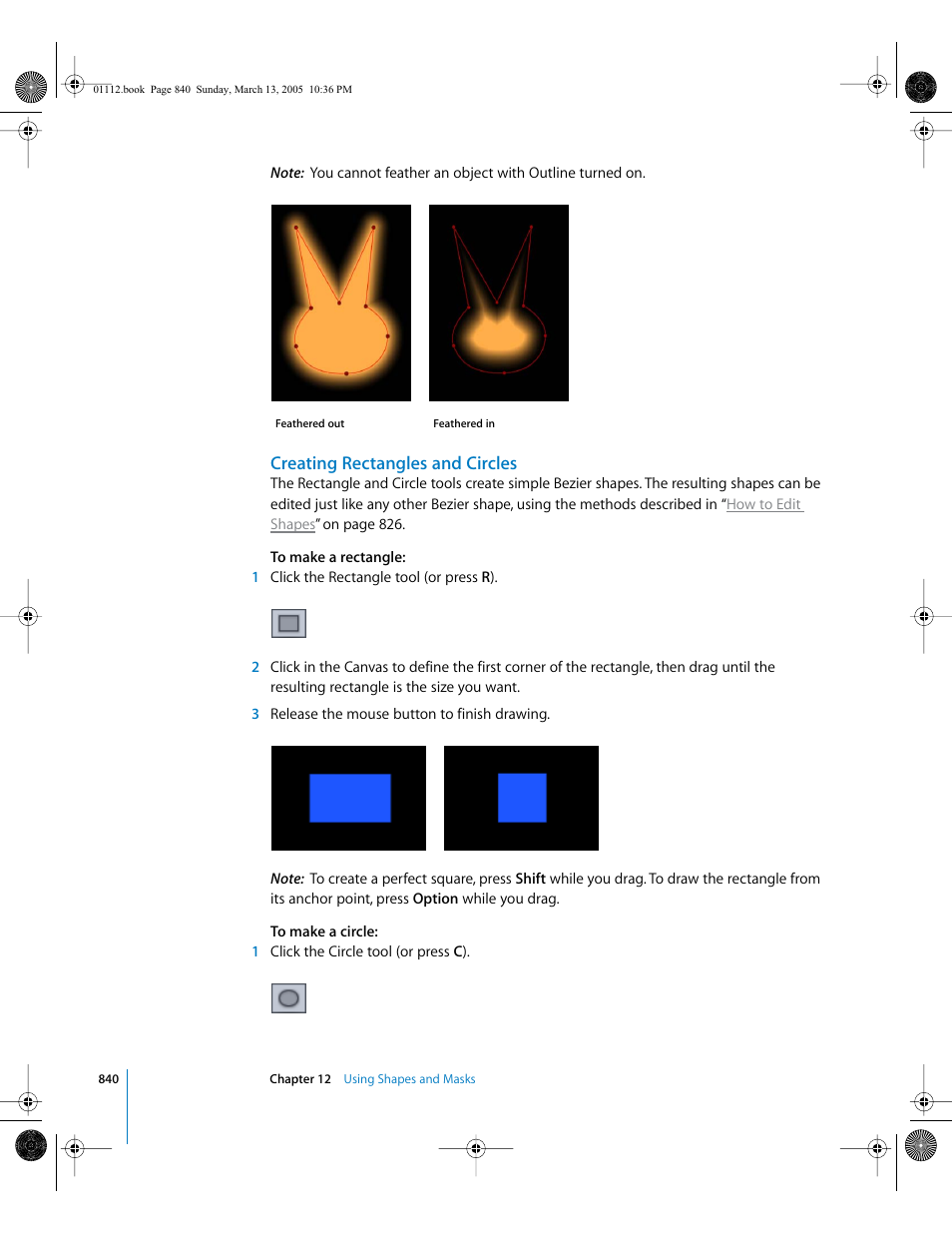 Creating rectangles and circles | Apple Motion 2 User Manual | Page 840 / 999