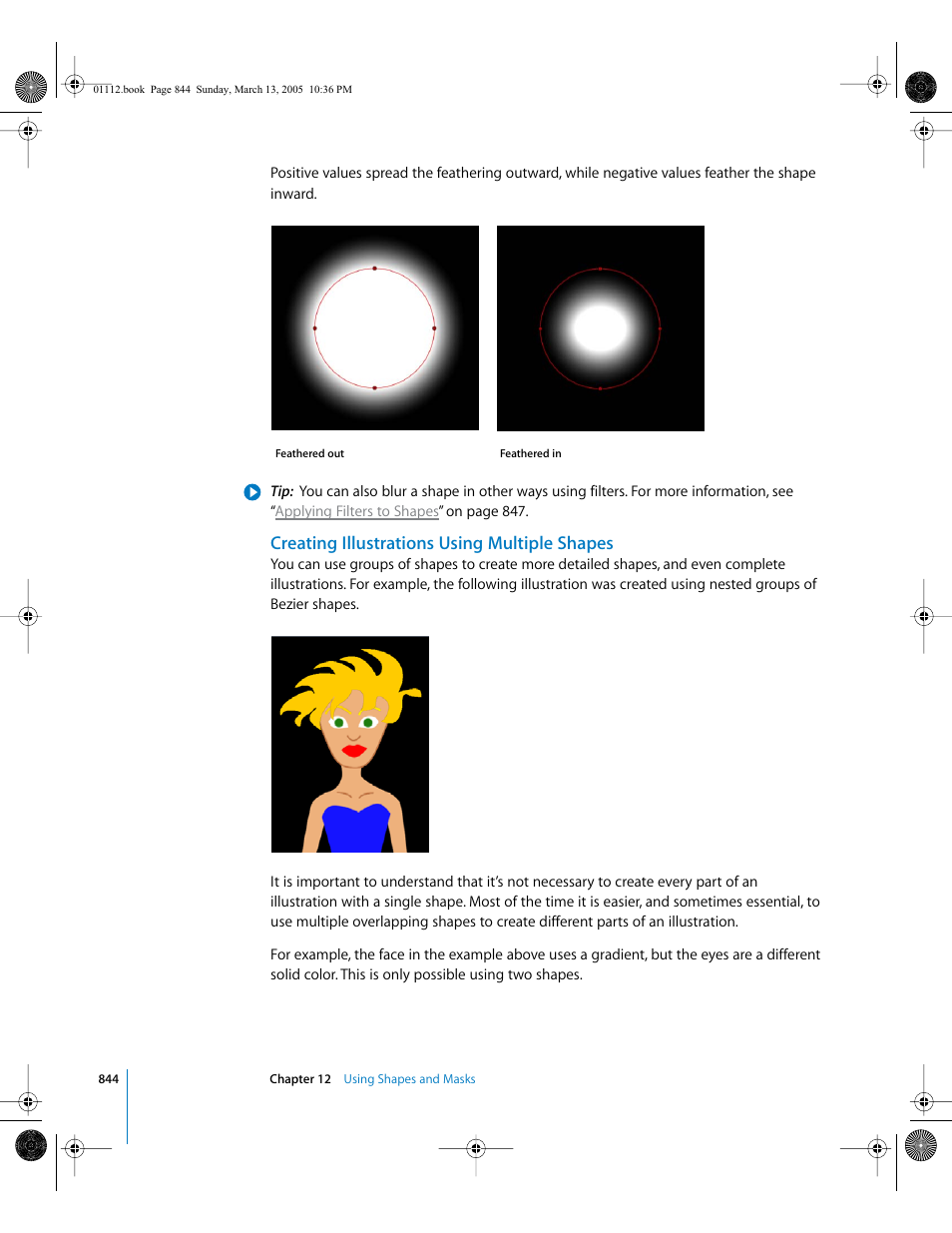 Creating illustrations using multiple shapes | Apple Motion 2 User Manual | Page 844 / 999