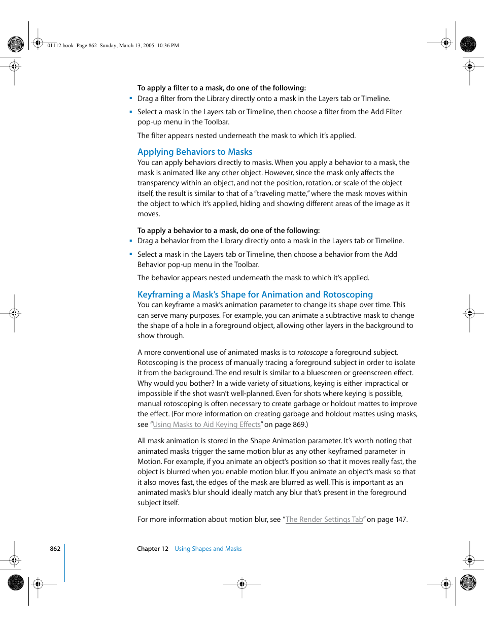 Applying behaviors to masks | Apple Motion 2 User Manual | Page 862 / 999