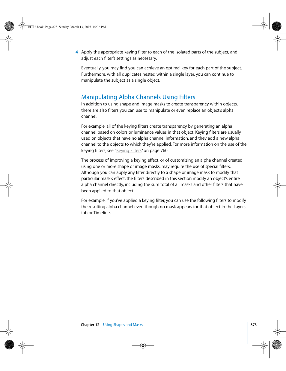 Manipulating alpha channels using filters | Apple Motion 2 User Manual | Page 873 / 999
