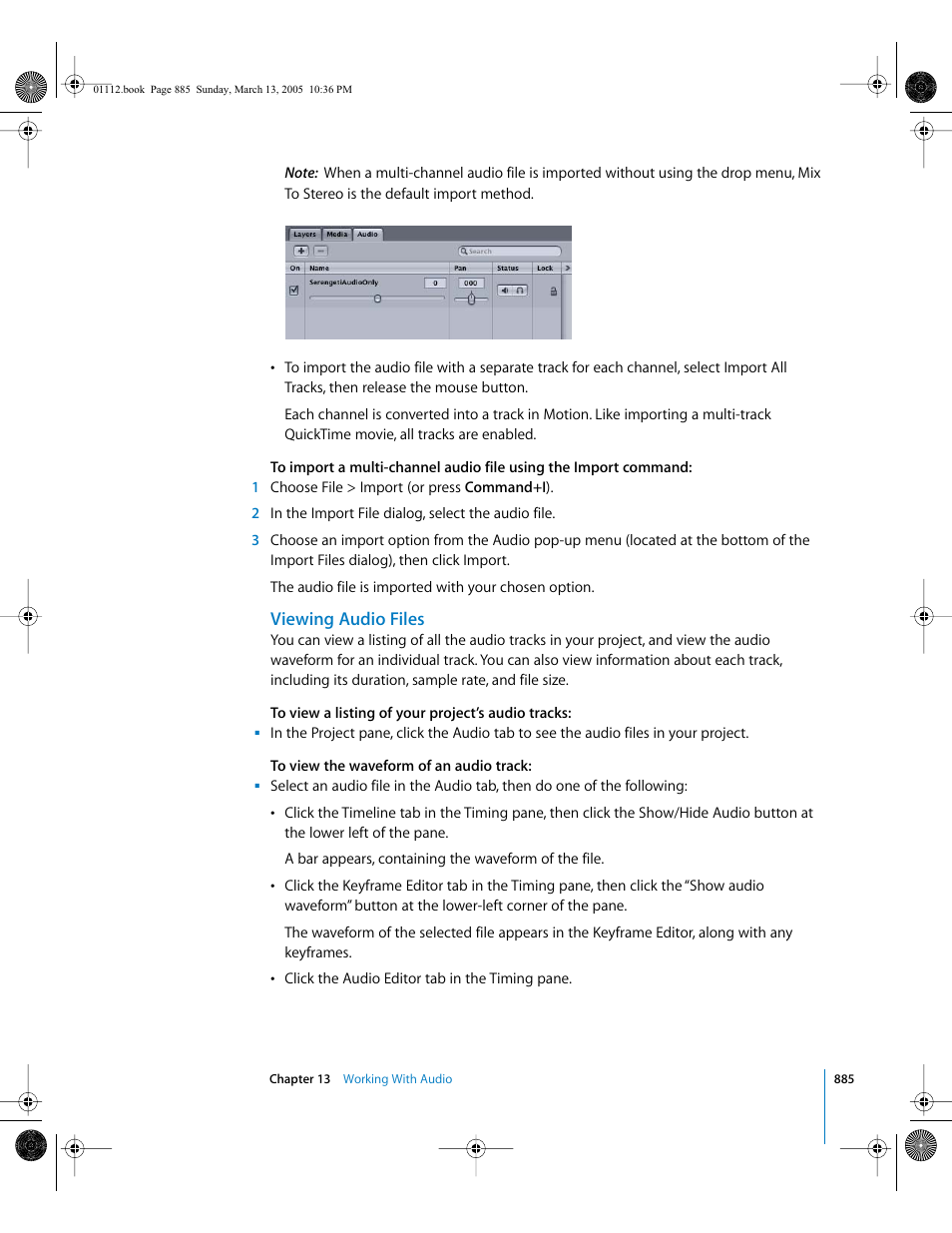 Viewing audio files | Apple Motion 2 User Manual | Page 885 / 999