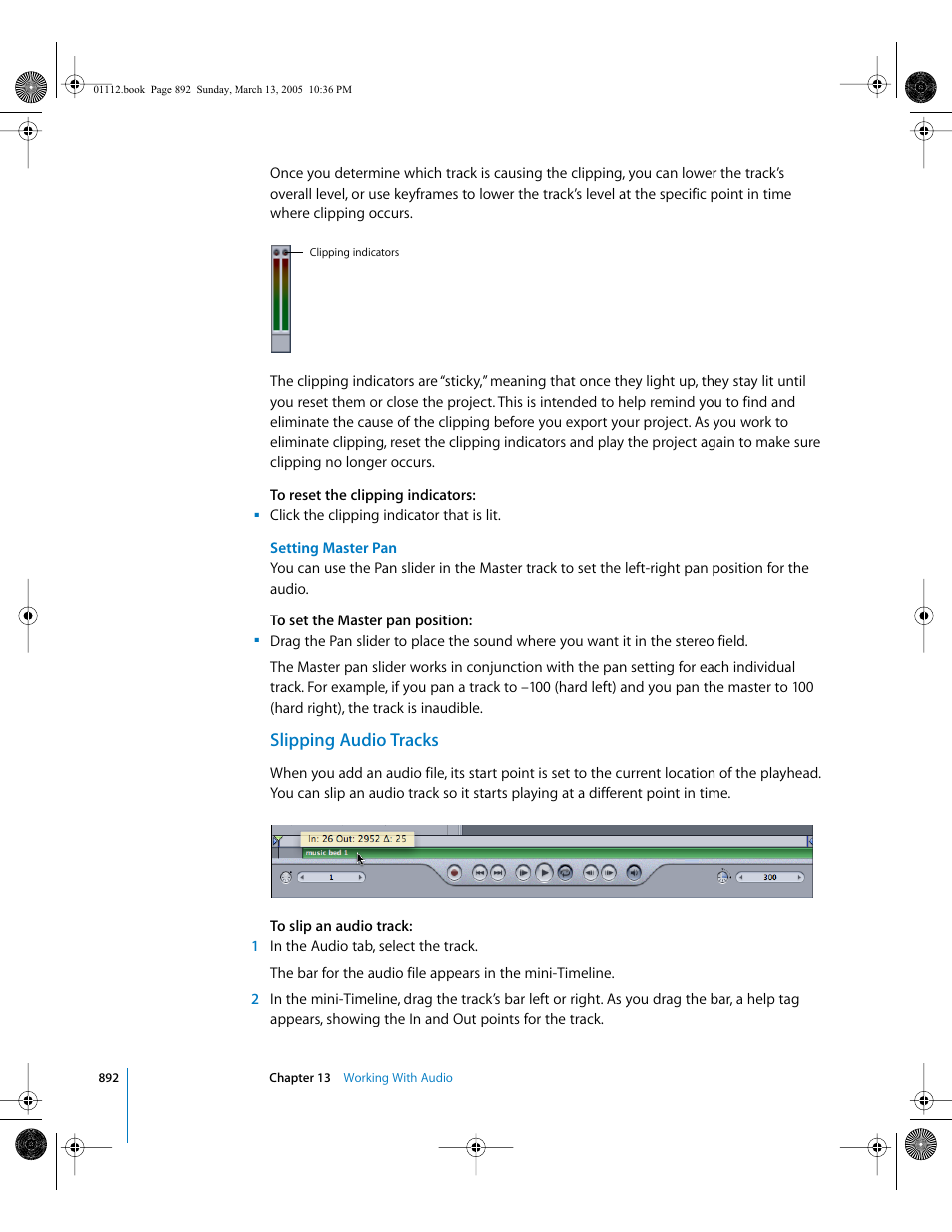 Slipping audio tracks | Apple Motion 2 User Manual | Page 892 / 999