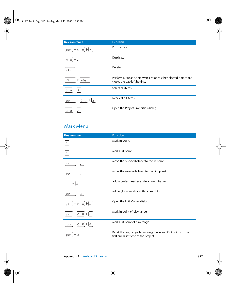 Mark menu | Apple Motion 2 User Manual | Page 917 / 999