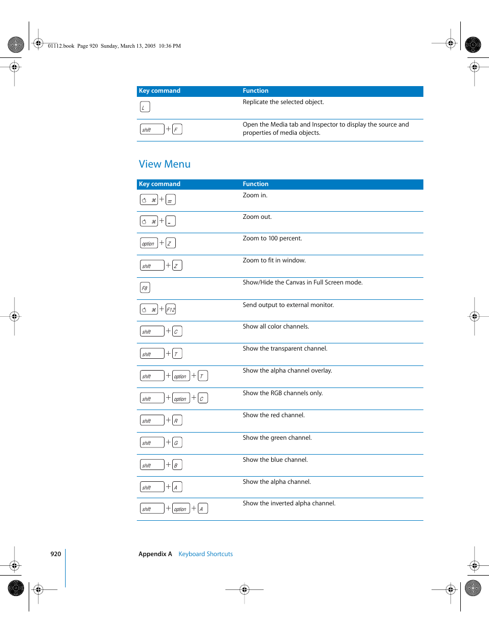 View menu | Apple Motion 2 User Manual | Page 920 / 999