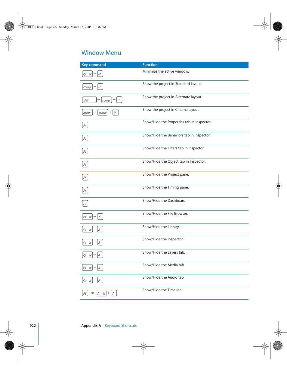 Window menu | Apple Motion 2 User Manual | Page 922 / 999
