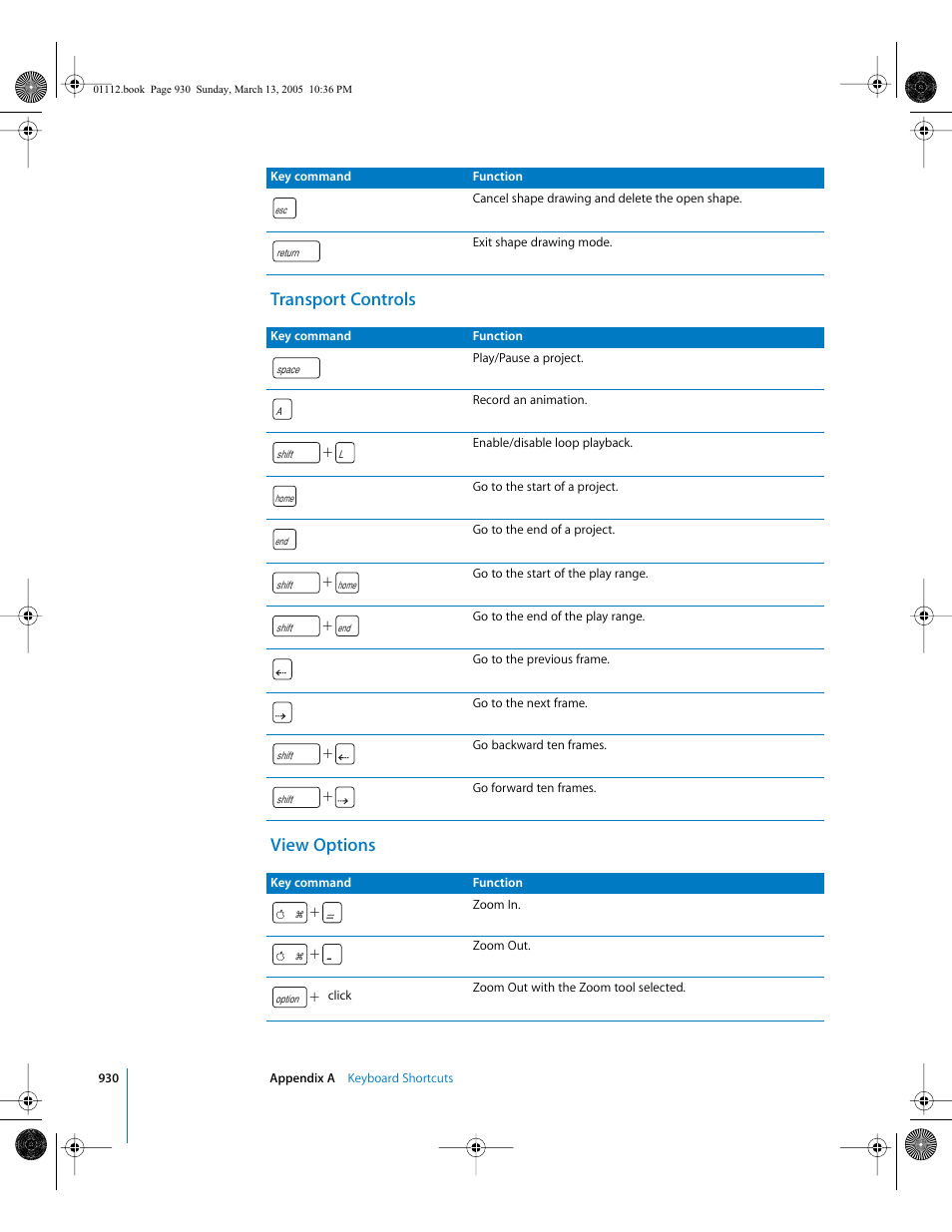 Transport controls, View options, Transport controls view options | Apple Motion 2 User Manual | Page 930 / 999