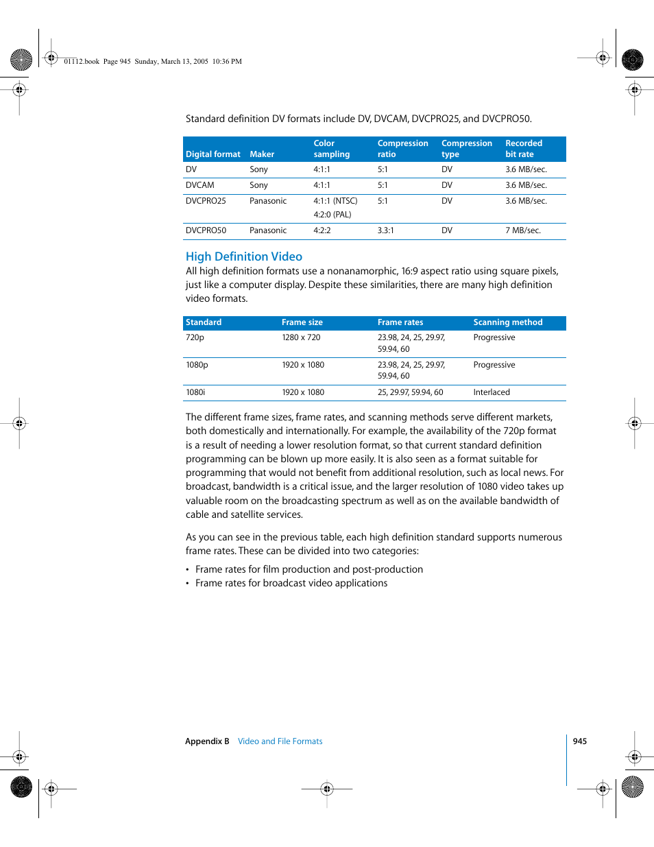 High definition video | Apple Motion 2 User Manual | Page 945 / 999