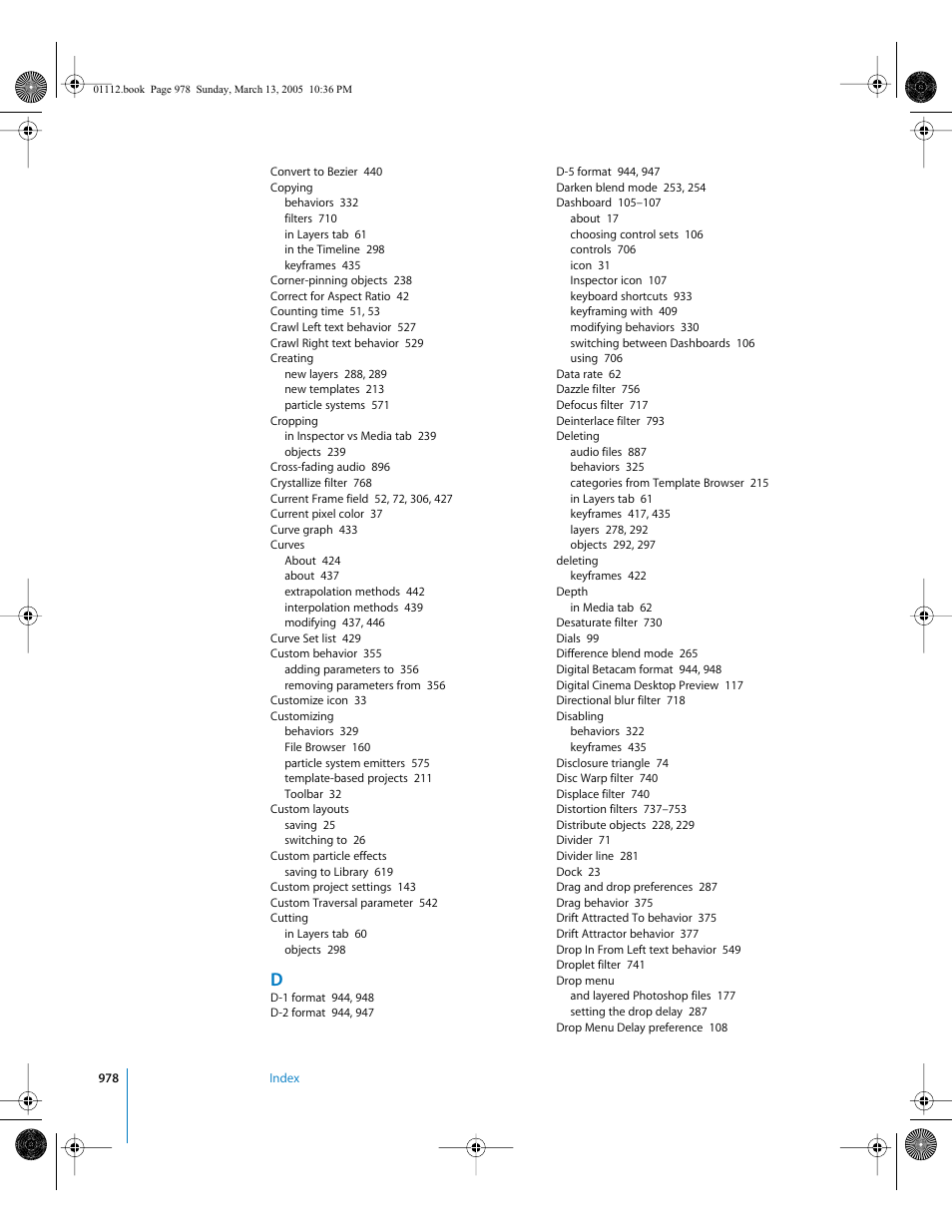Apple Motion 2 User Manual | Page 978 / 999