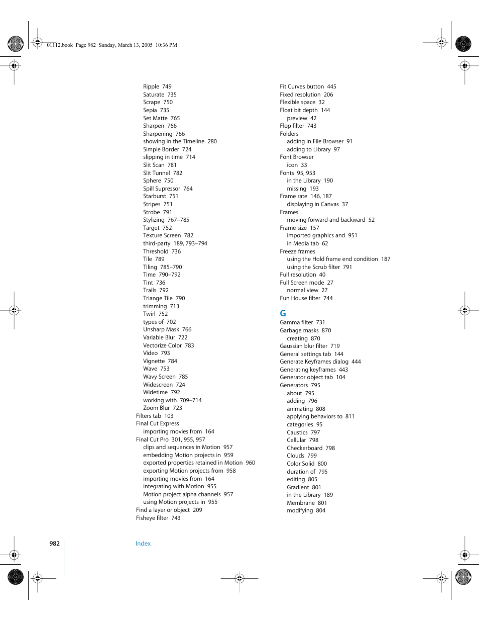 Apple Motion 2 User Manual | Page 982 / 999