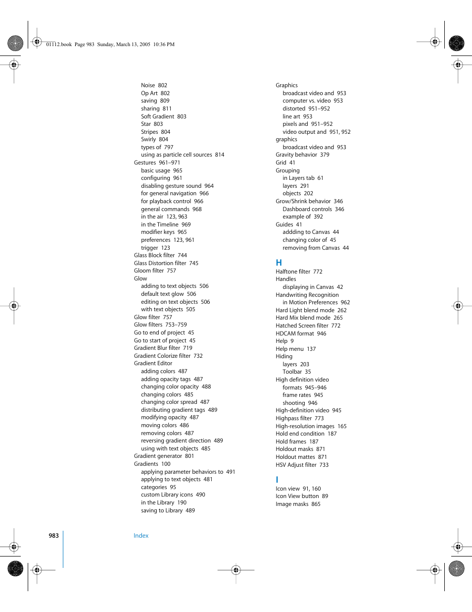 Apple Motion 2 User Manual | Page 983 / 999