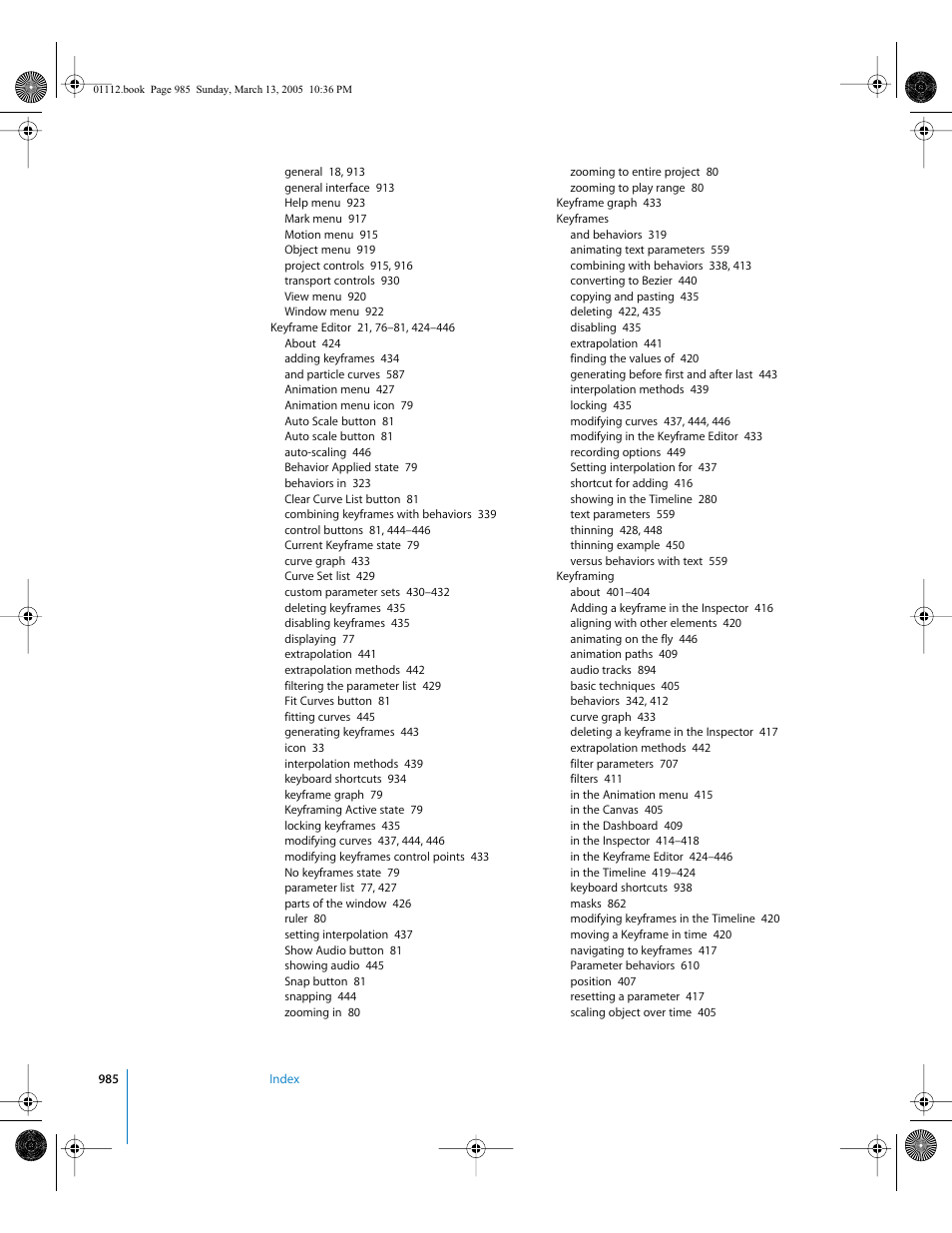 Apple Motion 2 User Manual | Page 985 / 999