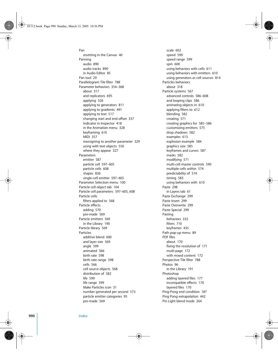 Apple Motion 2 User Manual | Page 990 / 999