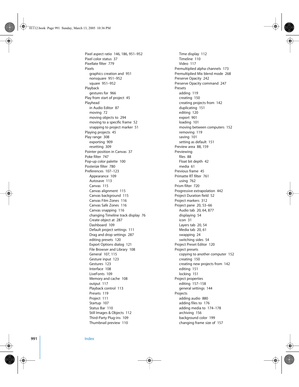 Apple Motion 2 User Manual | Page 991 / 999