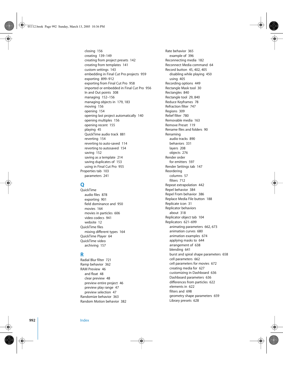 Apple Motion 2 User Manual | Page 992 / 999