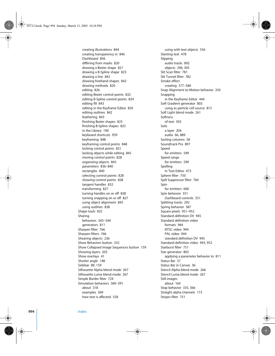 Apple Motion 2 User Manual | Page 994 / 999