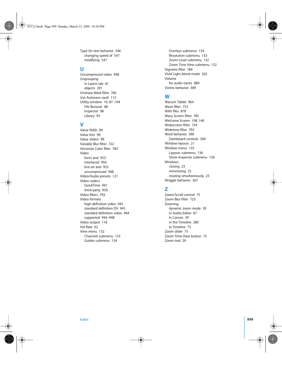 Apple Motion 2 User Manual | Page 999 / 999
