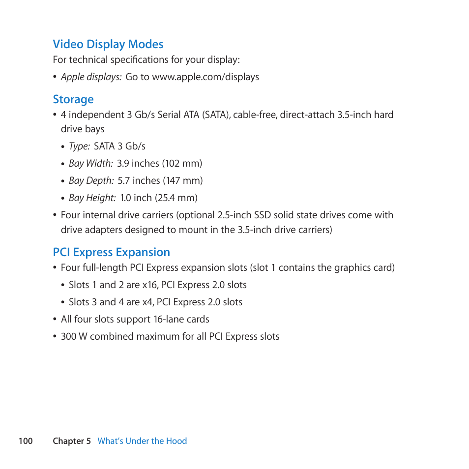 Apple Mac Pro Server (Mid 2010) User Manual | Page 100 / 128