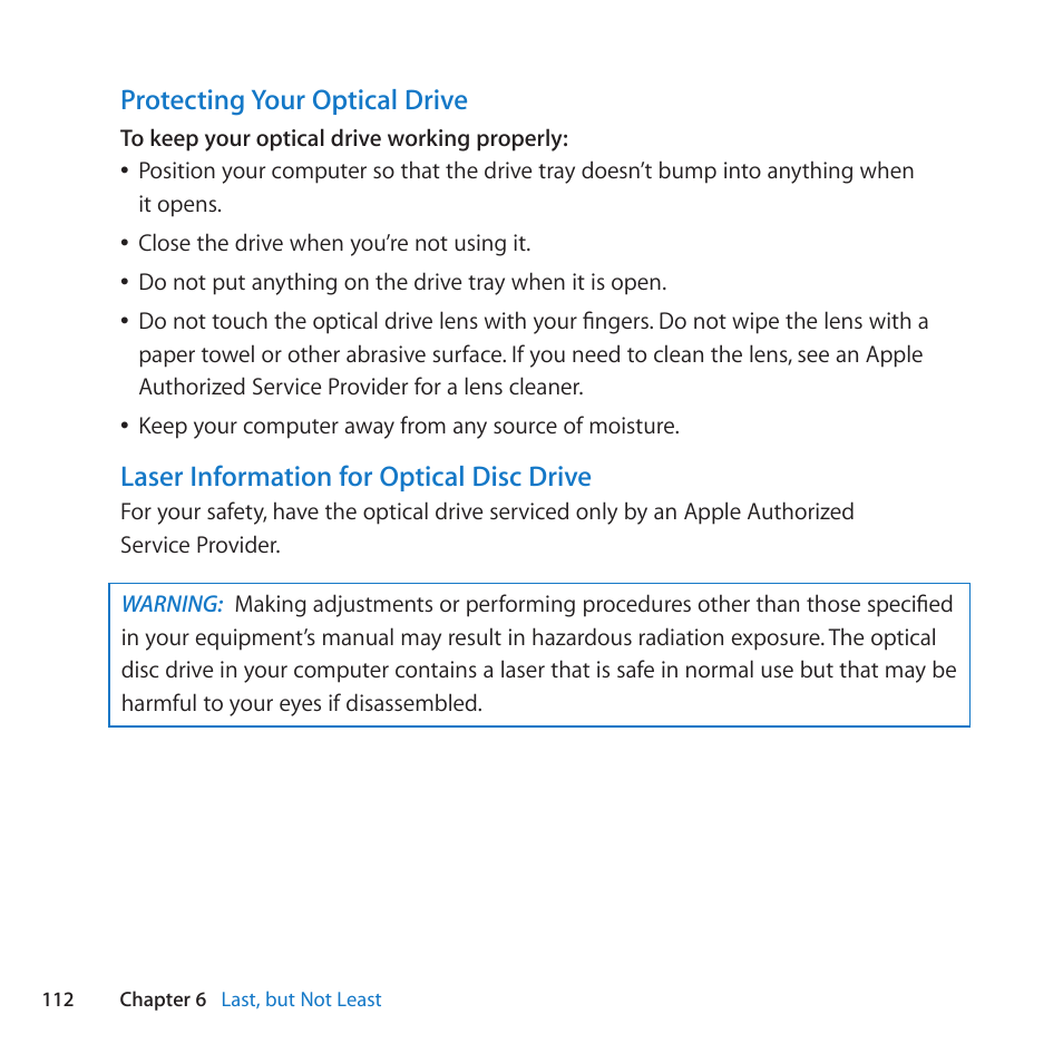 Apple Mac Pro Server (Mid 2010) User Manual | Page 112 / 128