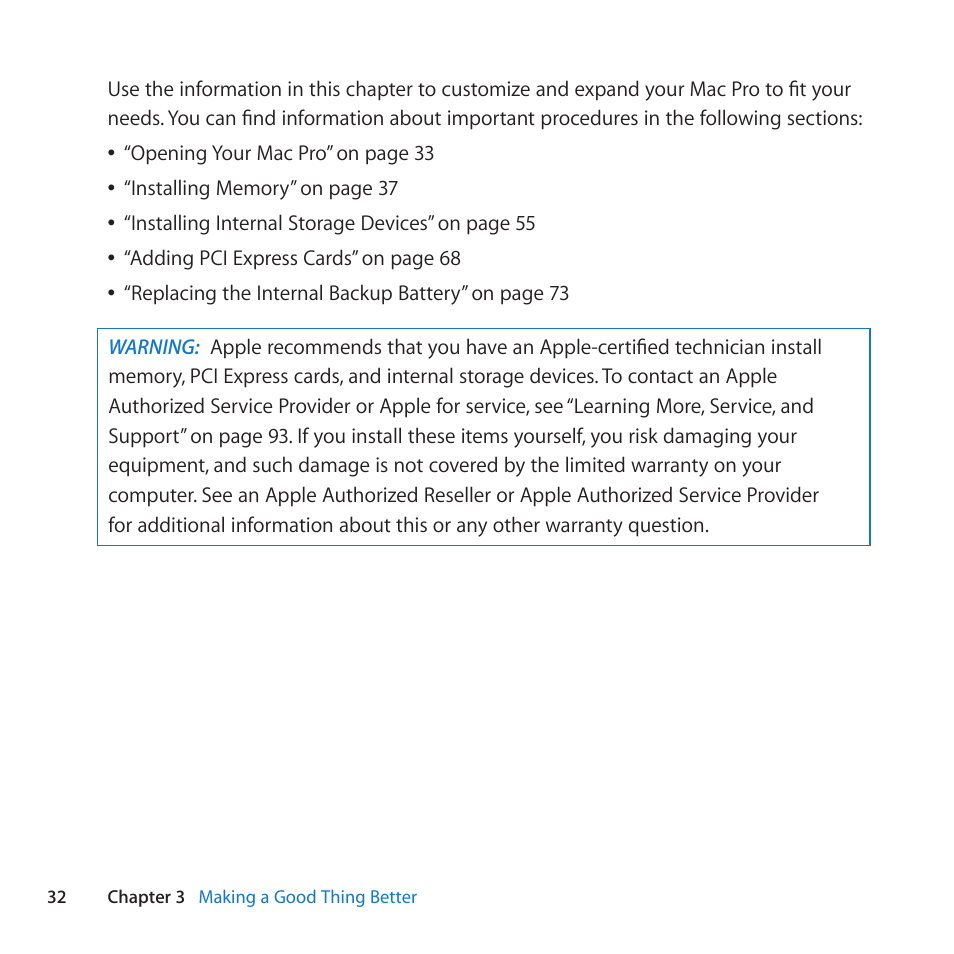 Apple Mac Pro Server (Mid 2010) User Manual | Page 32 / 128