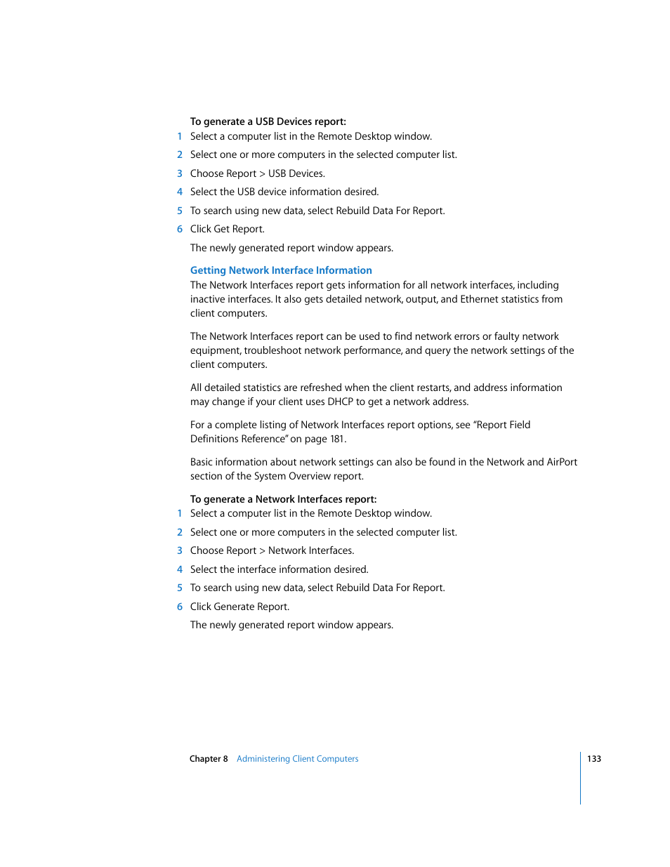 Apple Remote Desktop User Manual | Page 133 / 203