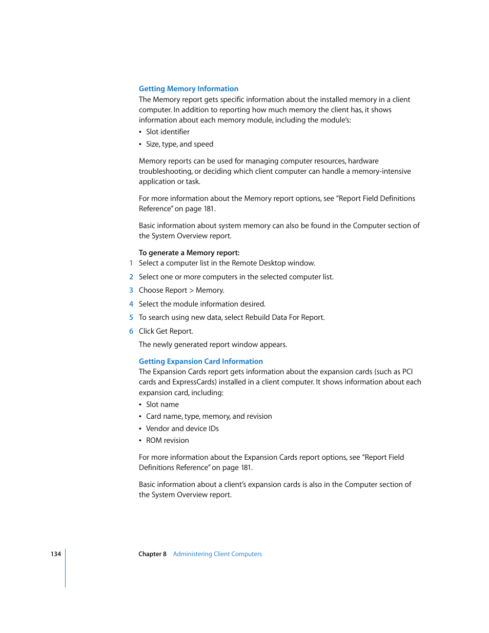 Apple Remote Desktop User Manual | Page 134 / 203