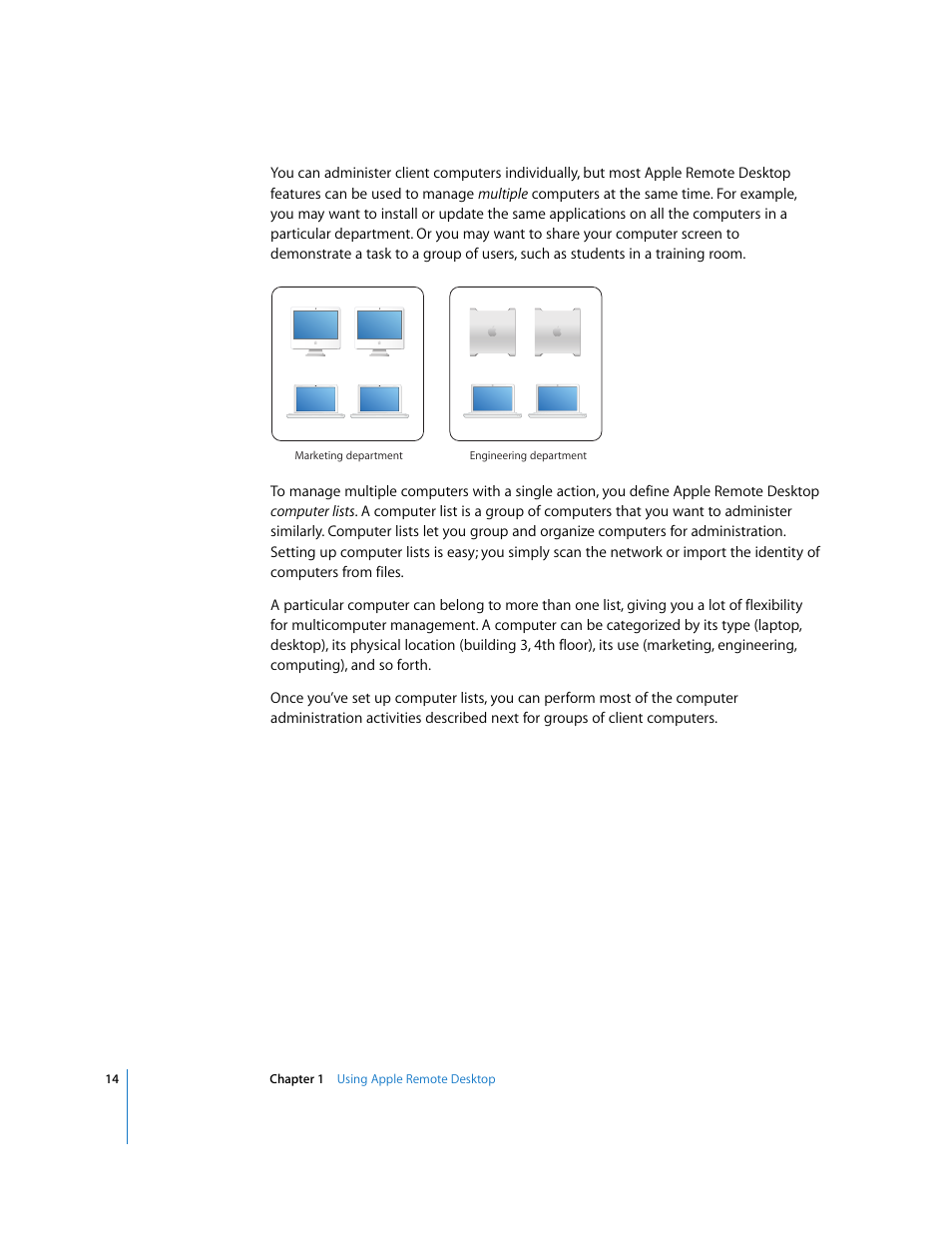 Apple Remote Desktop User Manual | Page 14 / 203